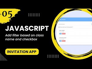 JavaScript #5 - Add filter based on class name and checkbox
