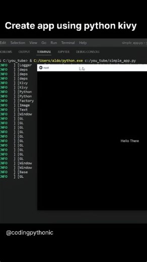 AI agent · Data Science · Web · Apps | Creating a basic app using Python and Kivy involves several steps. Below is a simple example of a Kivy app that displays a button. When you... | Instagram