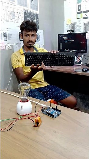 control led using your pc keyboard | arduino project! 💡 #arduino #python #robotics