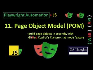 Playwright JS + Copilot - Stop Writing Page Objects Manually | POM In Seconds (Custom chat)