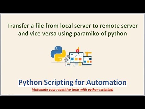 Transfer a file from local server to remote server and vice versa using paramiko of python