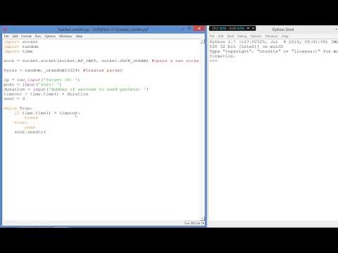 How to send packets with Python Socket Module