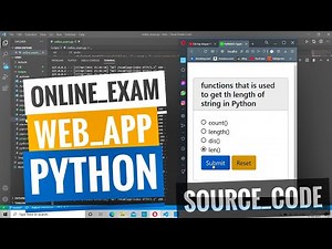 online exam - project | web application | python |