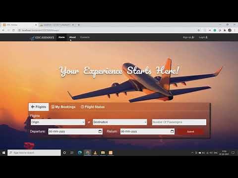 Airline Booking Management Website | HTML, CSS, BOOTSTRAP, JAVASCRIPT, PHP