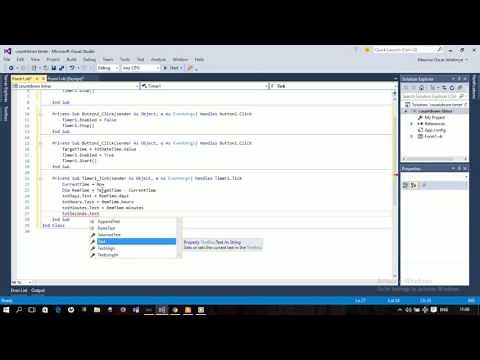 Count Down Timer with VB.NET in visual Studio 2015