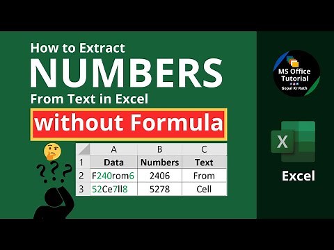 How to extract numbers from text in Excel