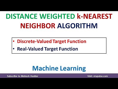 Distance Weighted K nearest Neighbor Learning Algorithm Discrete Valued and Real Valued Functions