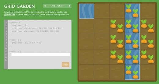Grid Garden - A game for learning CSS grid