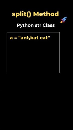 9.2. split() method in String class | Python #coding #datascience