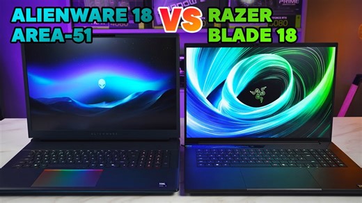 Alienware 18 Area-51 vs Razer Blade 18 2025 - Battle of the 18" Gaming laptops