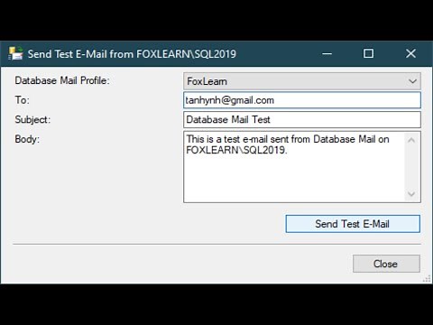 SQL Server - How to send an email in SQL Server | FoxLearn