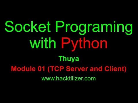Module 01 TCP Server and Client communication (Socket Programming with Python)