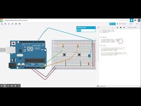 Using Analog Input Pins to Read from Button