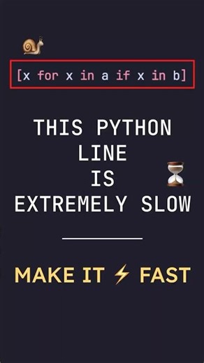 This Python Mistake Slows Your Code 1000x | #pythonforbeginners #python
