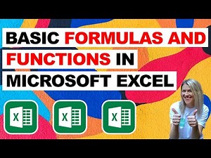 Excel Formulas and Basic Functions (Beginner Tutorial)