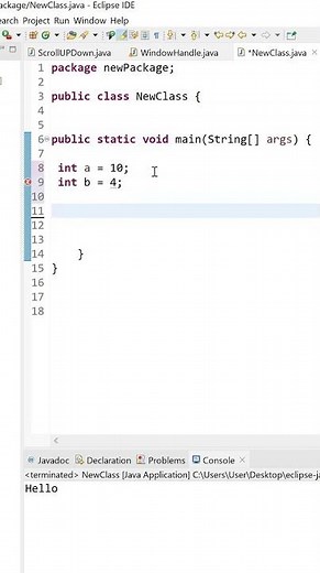addition of two numbers in java
