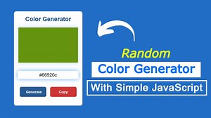 Random Color Generator with JavaScript & CSS