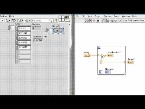 VI High 30 - How to Manipulate Arrays by Indexing the Input of a LabVIEW For Loop