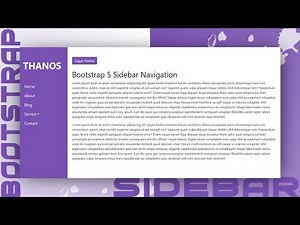 Bootstrap 5 Sidebar Navigation | Responsive Sidebar Using Bootstrap Sidebar Using Bootstrap 5