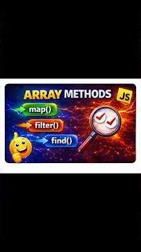 Stop Confusing map(), filter(), find() 🚀#javascript #arraymethods #webdevelopment #coding