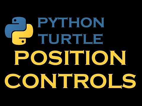 Python Turtle Graphics 2 # Position Controls