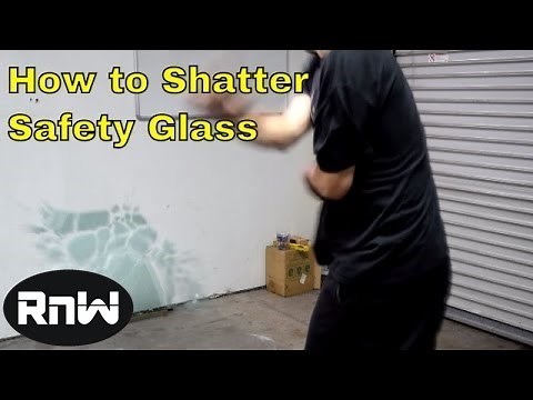 Super Easy Way to Break Safety Glass in an Emergency - MUST SEE IT'S PRETTY FUN