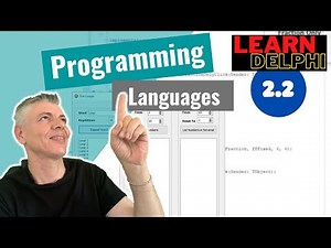 Learn Delphi Programming | Unit 2.2 | Programming Languages