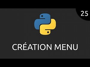 Python #25 - création menu