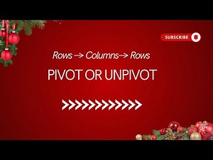 SQL Tricks | Pivot and Unpivot | Rows To Columns | Columns To Rows