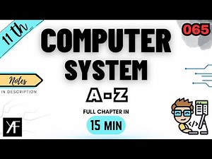 Class 11 IP | Ch 1- Introduction To Computer System | Sumita Arora + NCERT | CBSE ONE SHOT 2025-26