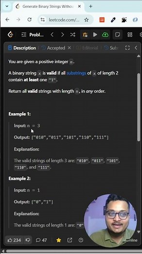 Binary Strings Without Adjacent Zeros 💡 (LeetCode 3211)