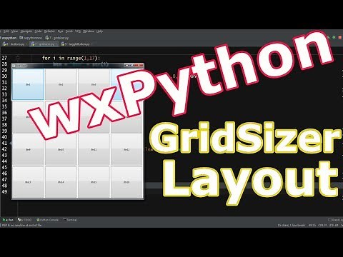 wxPython GUI Programming Grid Sizer Layout #5