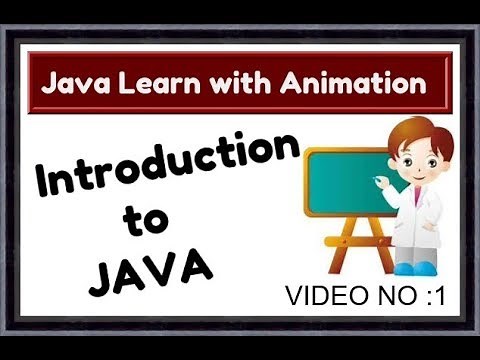Java Tutorial For Beginners 1- introduction to java-Animation video
