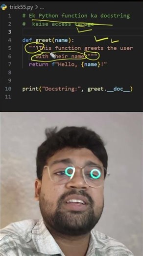 How to Access a Python Function’s Docstring | Python Tips #shorts