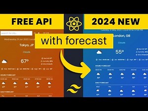 Build A Weather App With React JS | Hourly And Daily Forecast | 2024
