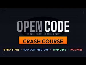 OpenCode CRASH Course | OPEN SOURCE AI CODING AGENT
