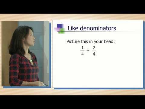 Adding Fractions Tutorial (Common Core Curriculum)