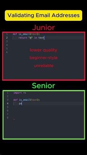 Validating Email addresses #python #coding #programming