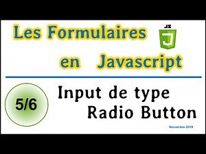 Travailler avec des input de type radio en JavaScript [CTFJ05]