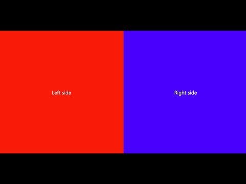 Split screen into two sections responsive in HTML/CSS (5 Mins)