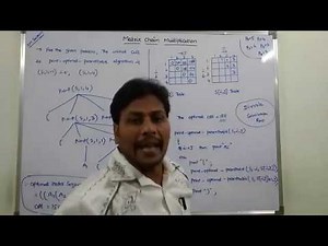 PART- 2 MATRIX CHAIN MULTIPLICATION IN DYNAMIC PROGRAMMING