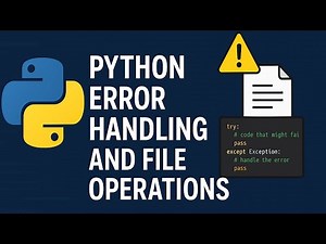 Python Tutorial: Error Handling & File Operations Made Easy (2025 Guide) #python #pythoncoding #ai