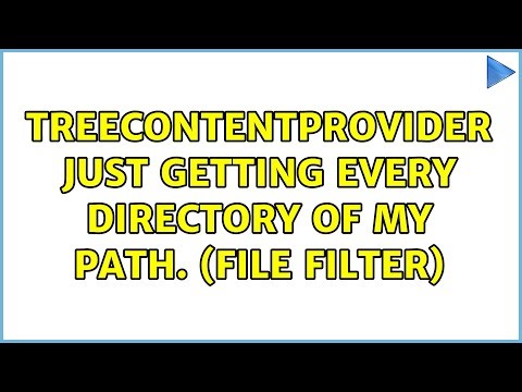 TreeContentProvider just getting every Directory of my path. (File Filter)