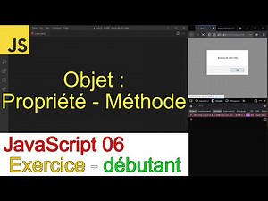 JavaScript06-Exercice-Création d'un Objet avec des propriétés et une méthode-débutant