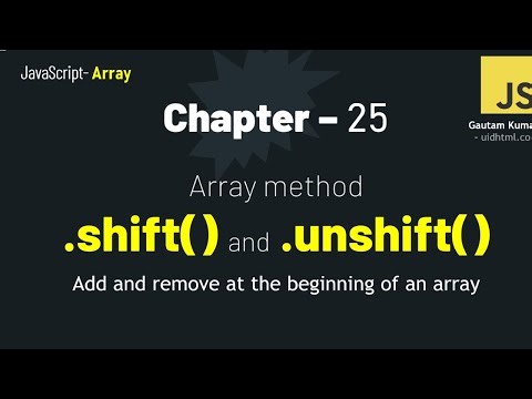 JavaScript - 25 | Stop Confusing unshift() and shift() in JavaScript! 🚀