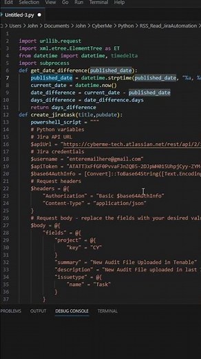 How To: Automate the process of creating a Jira task using Python and PowerShell