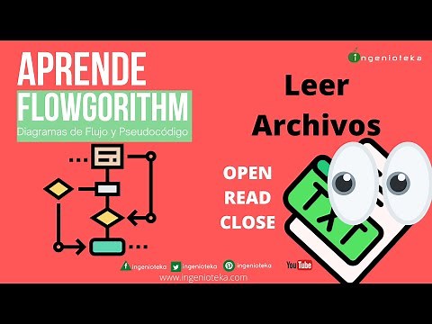 🔃37:Manejo de archivos en Flowgorithm. Leer archivos🤓 | @Ingenioteka #flowgorithm