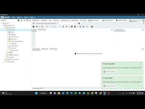 Importing Database using PostgreSQL