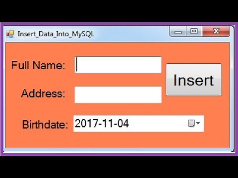 VB.NET - How To Insert Data Into MySQL Database Using Visual Basic.Net [ with source code ]