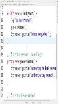 Private Methods in Interfaces #javafullstack #java9 #javafullstackcourse #javaforbeginners